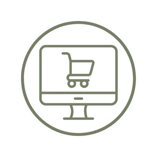 Icone représentant les achats en ligne