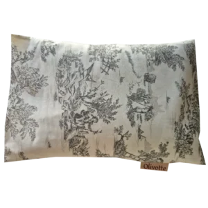 Coussin Olivotte imprimé Gris Chartreuse